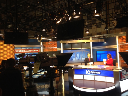 We visited Channel 10 News in Columbus with Management class. Coolest field trip ever!